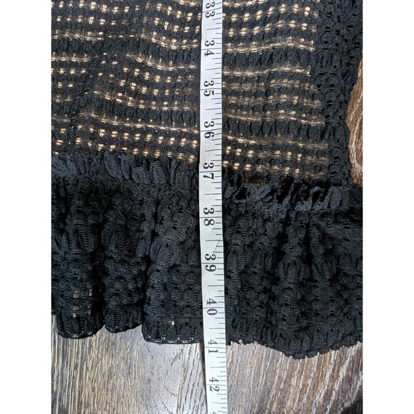 Max Studio Black Bodycon Flutter Sleeve Dress Size M - Picture 8 of 10